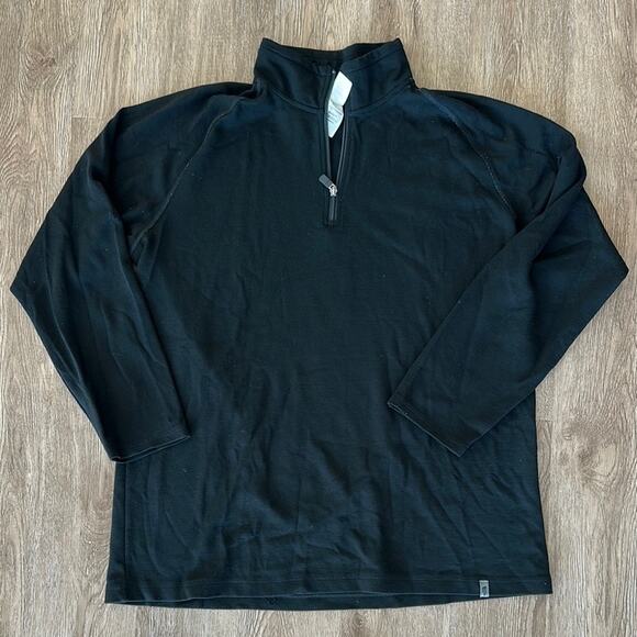 The North Face Men's Black Quarter-Zip Sweater - Picture 1 of 4